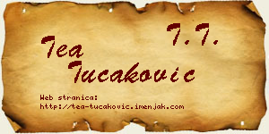 Tea Tucaković vizit kartica